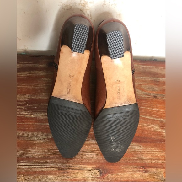 Salvatore Ferragamo women’s leather cognac brown ankle Boots side zip size 7.5 - Picture 12 of 12